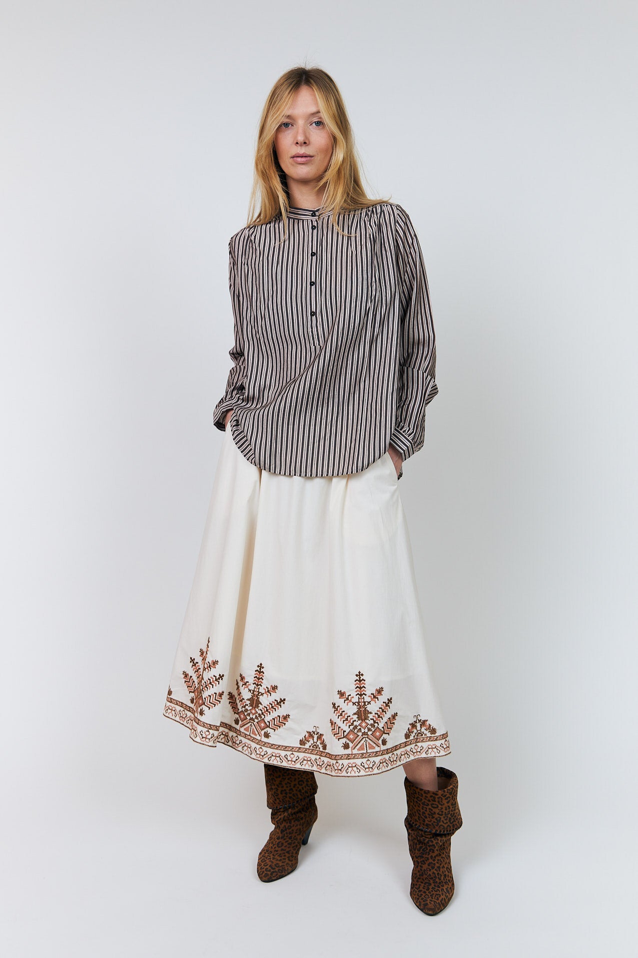 LariLL bluseskjorte - 08 Beige